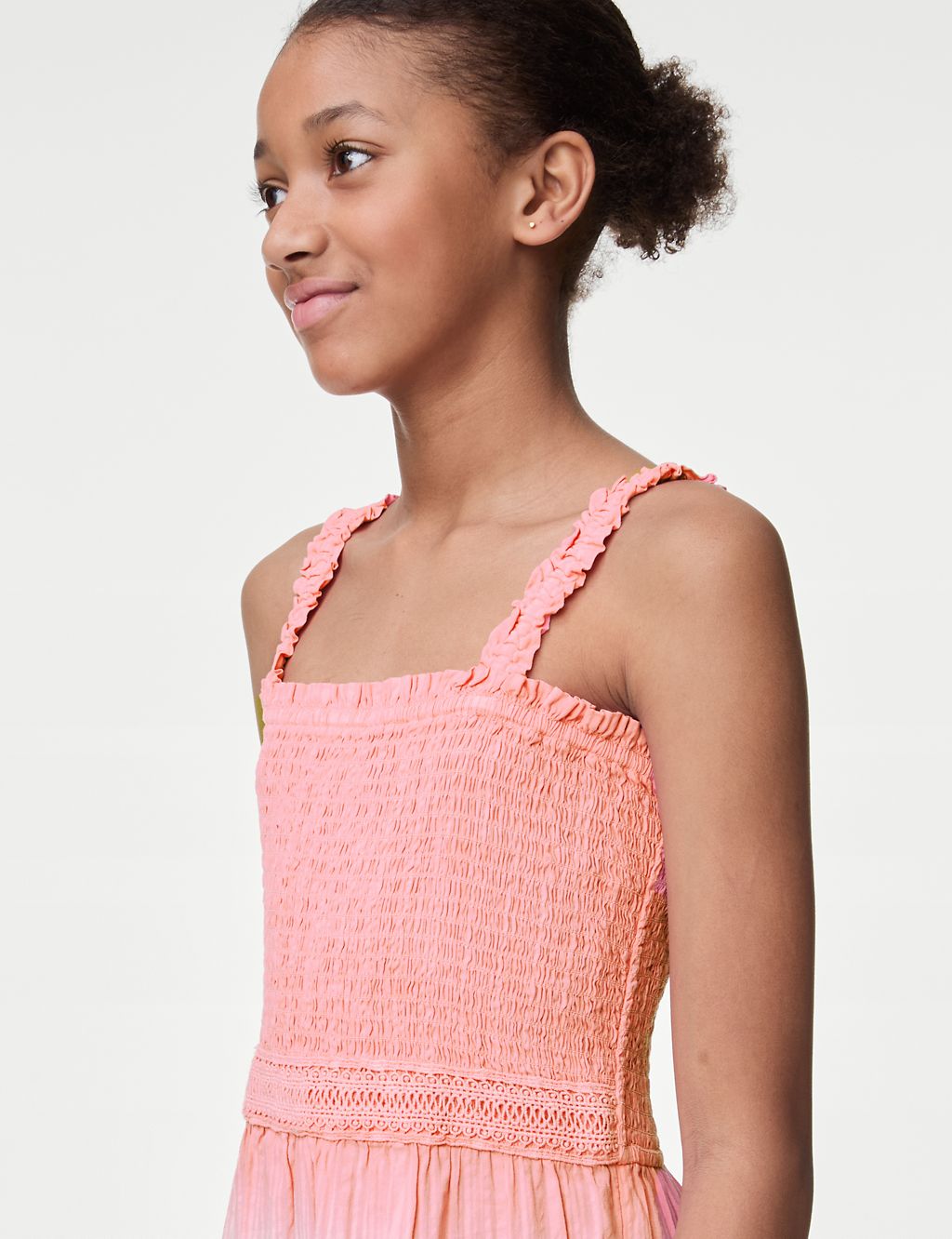 Pure Cotton Ombre Tiered Maxi Dress (6-16 Yrs) 4 of 5