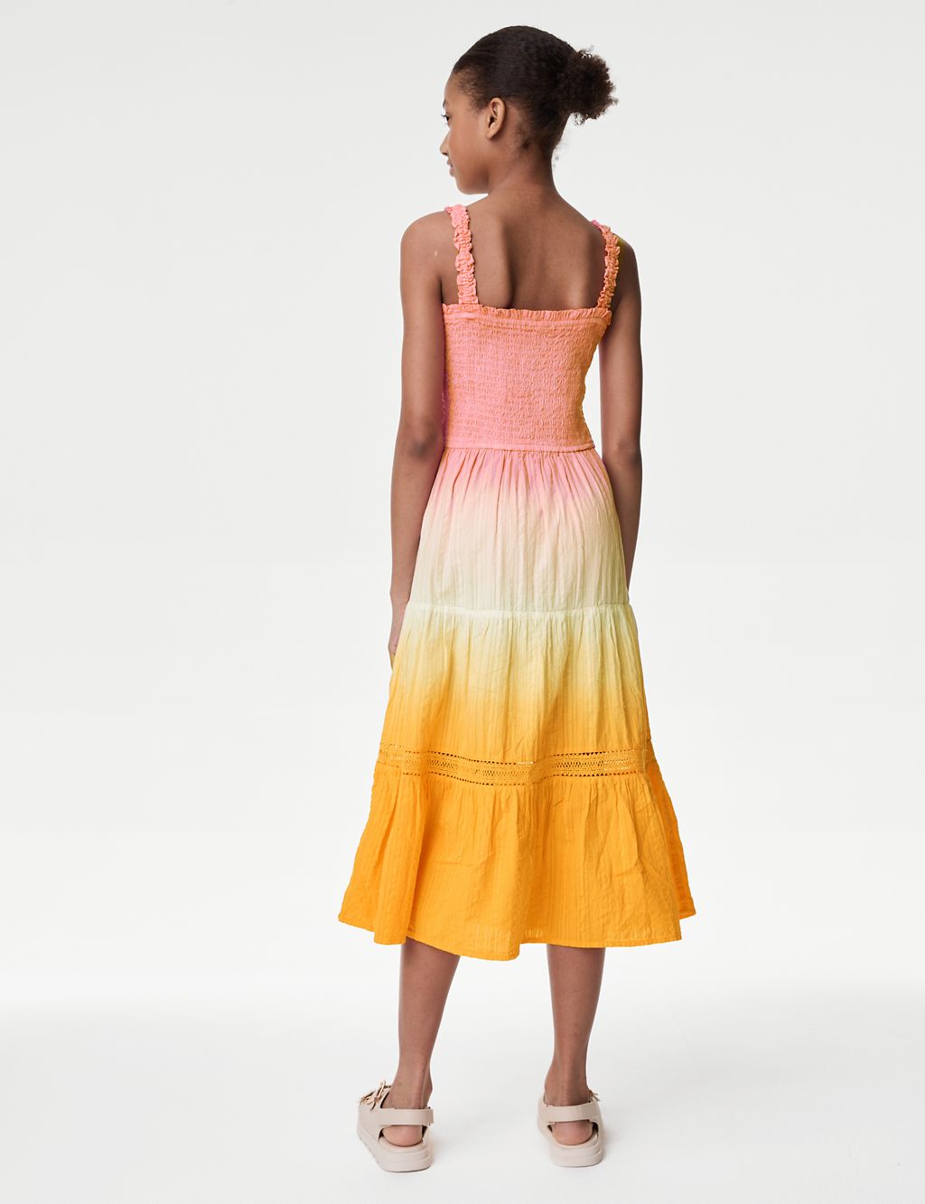Pure Cotton Ombre Tiered Maxi Dress (6-16 Yrs) 5 of 5