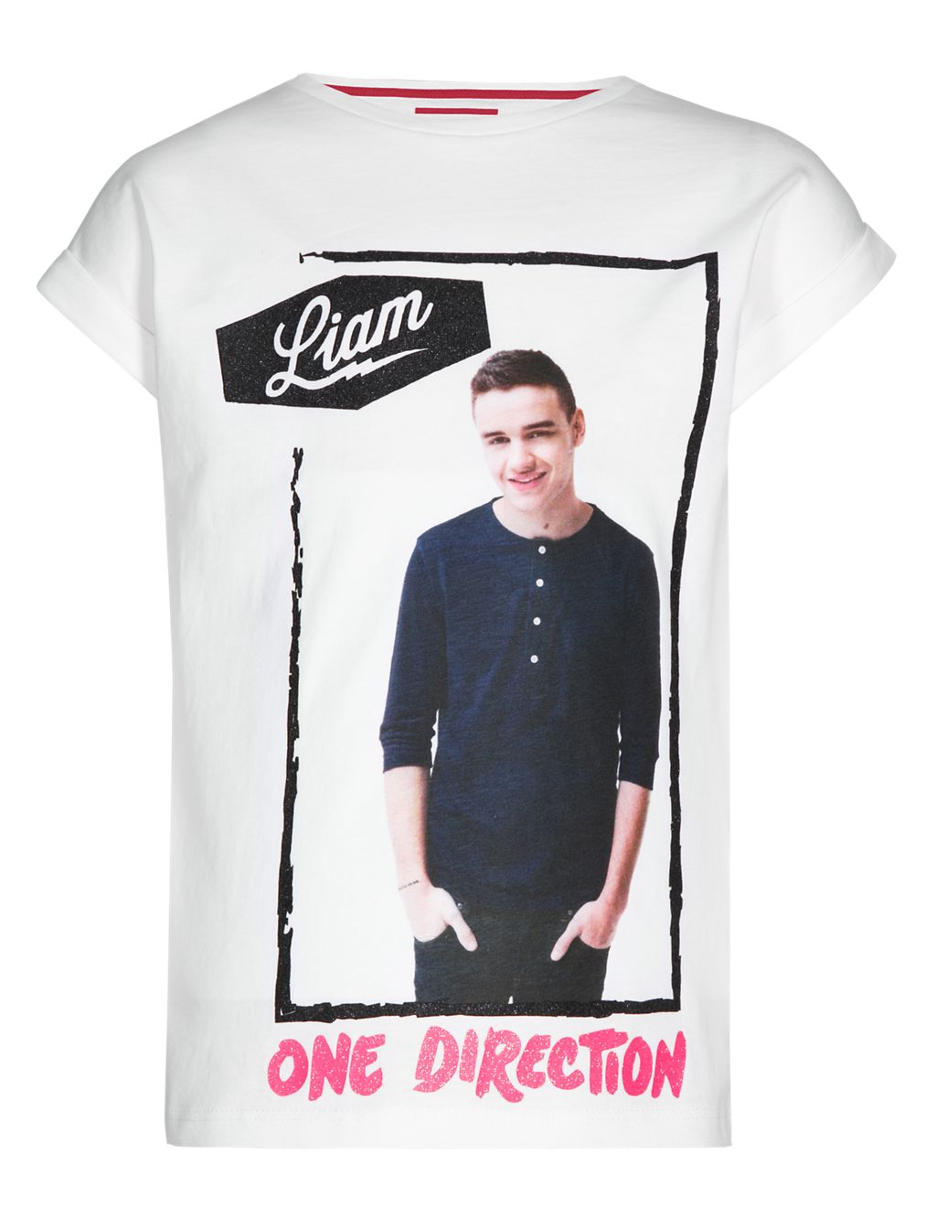 Pure Cotton One Direction Liam Girls T-Shirt (5-14 Years) 1 of 3
