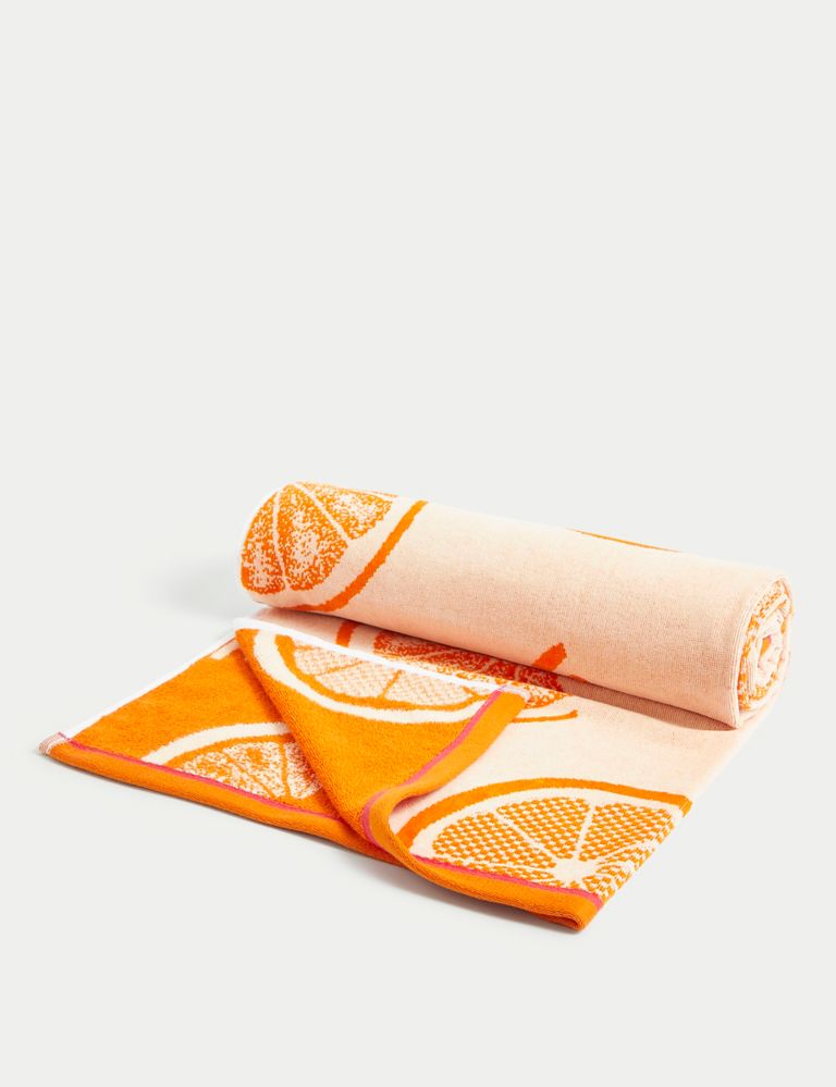 Pure Cotton Orange Slices Beach Towel 3 of 6