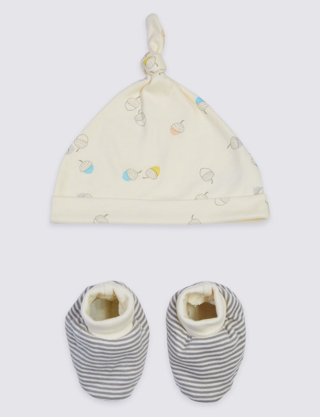 Pure Cotton Organic Baby Hat & Booties 3 of 5