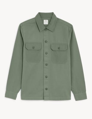 Pure Cotton Overshirt Image 2 of 5