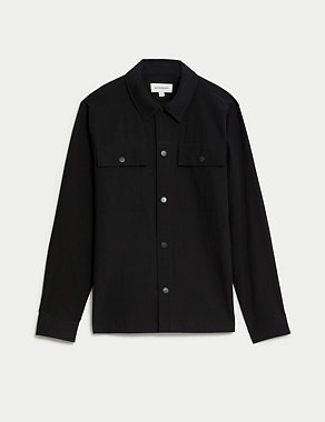 Pure Cotton Overshirt with Stormwear™ Image 2 of 6