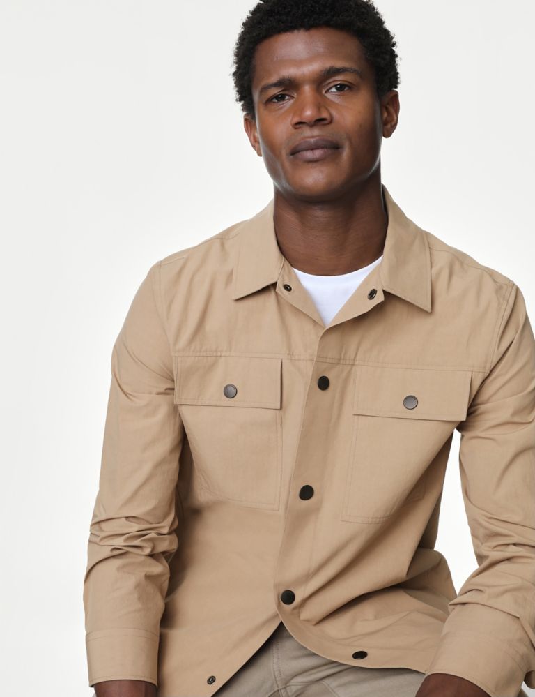 Pure Cotton Overshirt with Stormwear™ 5 of 6