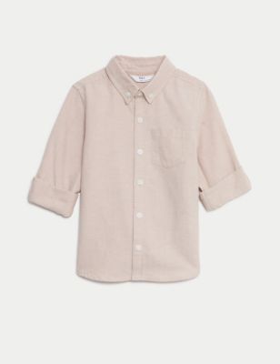 Pure Cotton Oxford Shirt (2-8 Yrs) Image 2 of 5