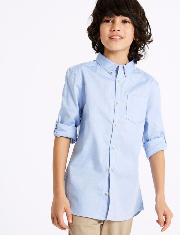 Pure Cotton Oxford Shirt (3-16 Years) 1 of 6