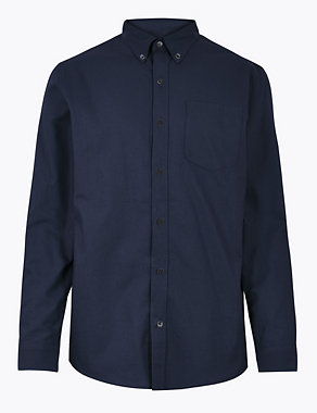 Pure Cotton Oxford Shirt Image 2 of 4