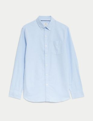 Pure Cotton Oxford Shirt Image 2 of 6