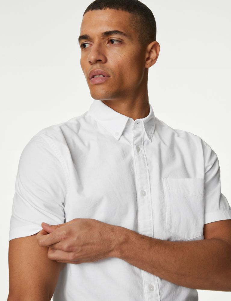 Men's Utility Shirt - Maker in Clean White Oxford Small