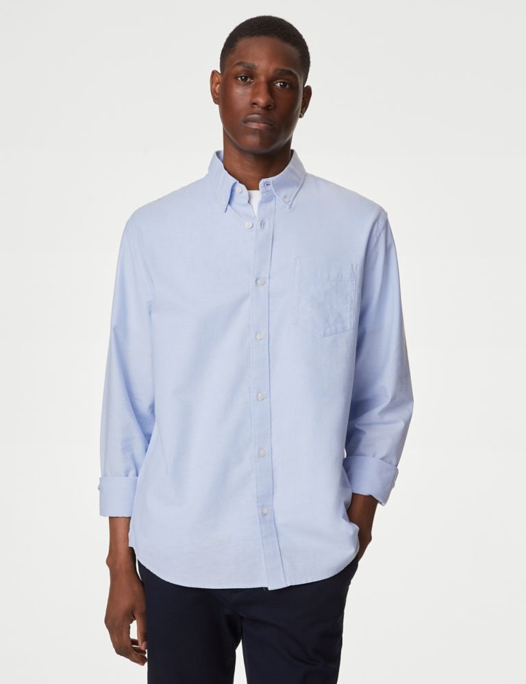 Pure Cotton Oxford Shirt 1 of 5