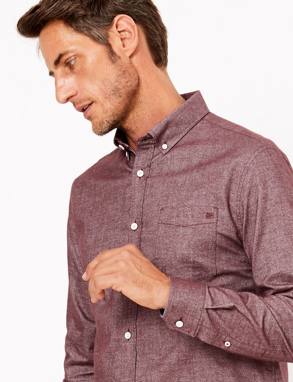 Pure Cotton Oxford Shirt 3 of 4