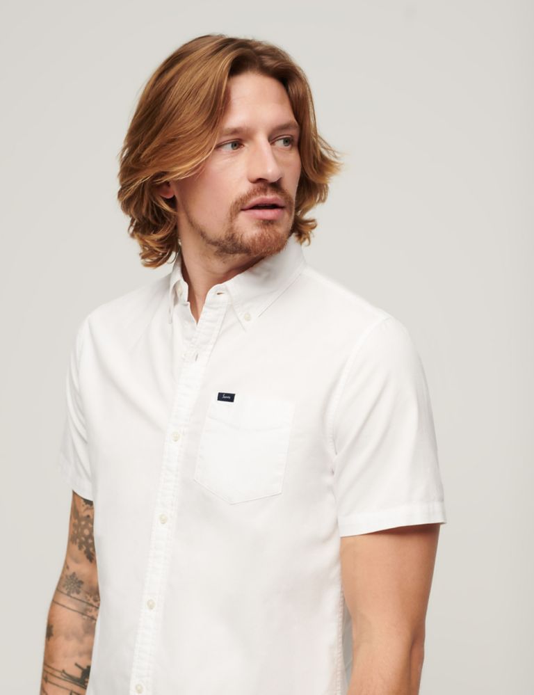 Pure Cotton Oxford Shirt 3 of 6