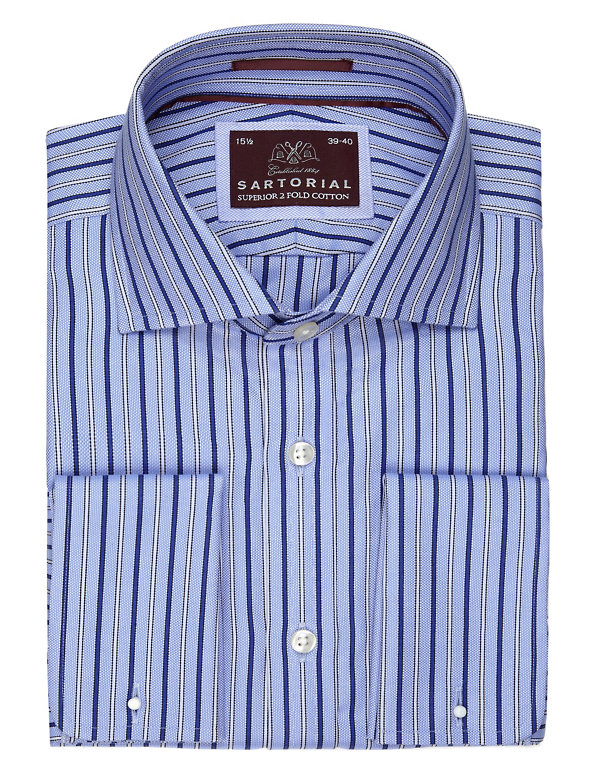 Pure Cotton Oxford Striped Shirt Image 1 of 1