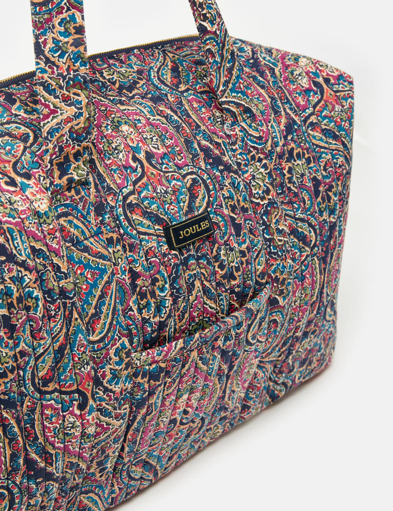 Pure Cotton Paisley Quilted Weekend Bag