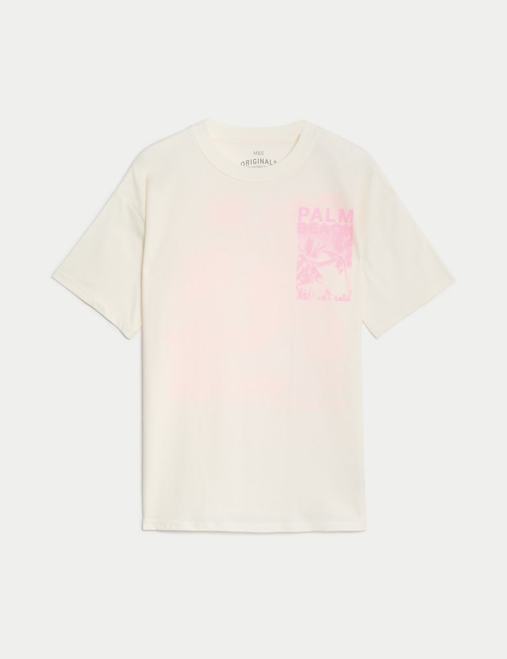 Pure Cotton Palm Beach T-Shirt (6-16 Yrs) 1 of 2
