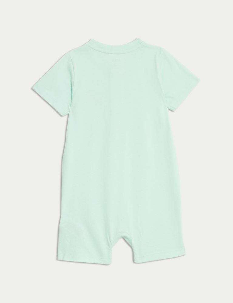Pure Cotton Palm Tree Romper (0-3 Yrs) 2 of 3