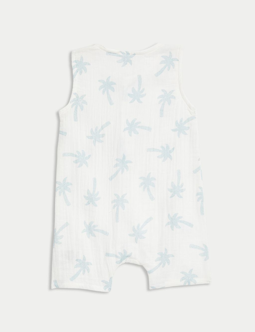 Pure Cotton Palm Tree Romper (0 Mths-3 Yrs) 2 of 5