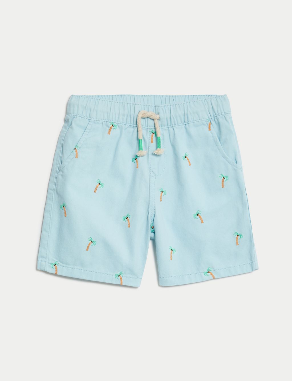 Pure Cotton Palm Tree Shorts (2–8 Yrs) 1 of 6