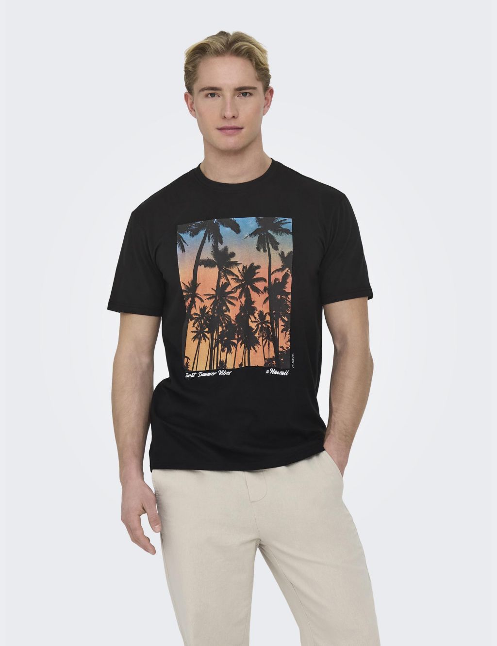 Pure Cotton Palm Tree T-Shirt 3 of 7