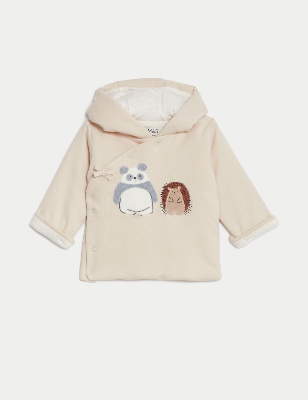 Pure Cotton Panda Hooded Jacket (7lbs-1 Yrs) 3 of 3
