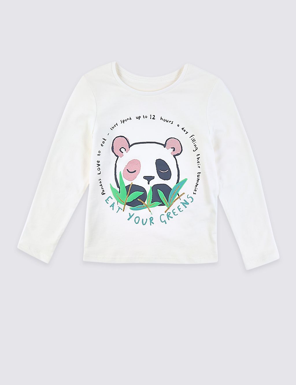 Pure Cotton Panda Top (3 Months - 7 Years) 1 of 3