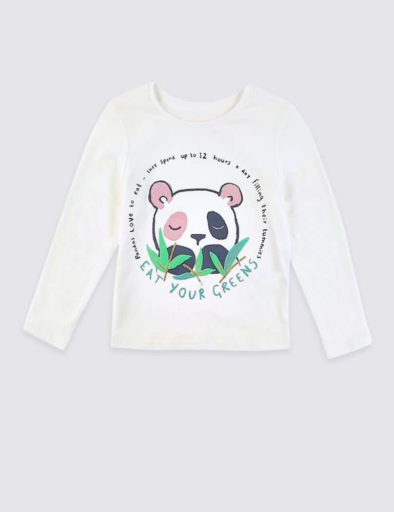 Pure Cotton Panda Top (3 Months - 7 Years) 2 of 3