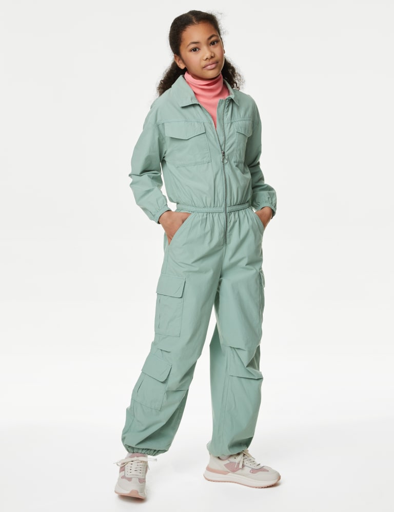 Pure Cotton Parachute Boiler Suit (6-16 Years) 1 of 4