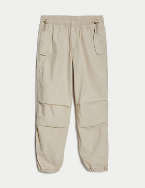 Pure Cotton Parachute Trousers (6-16 Yrs) Image 2 of 7