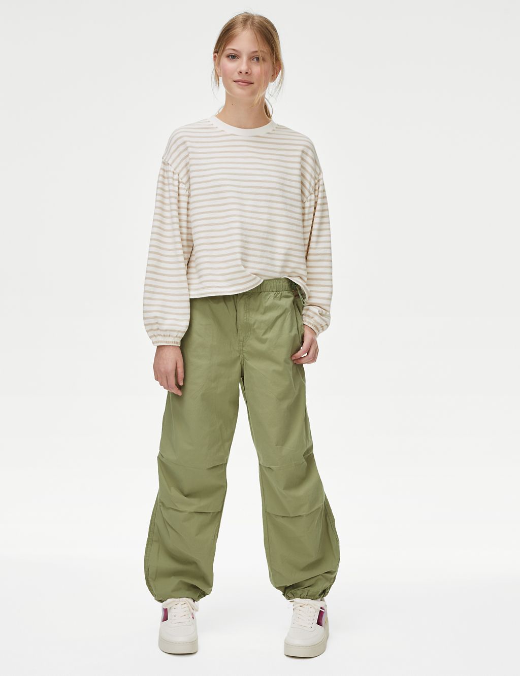 Pure Cotton Parachute Trousers (6-16 Yrs) 3 of 5