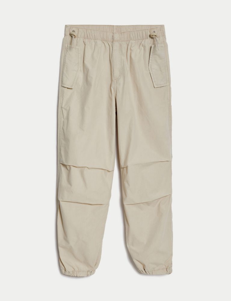 Pure Cotton Parachute Trousers (6-16 Yrs) 1 of 1