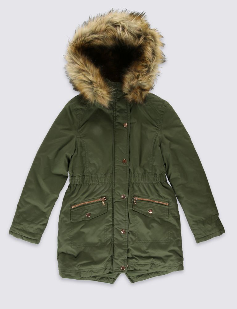 Pure Cotton Parka Coat (5-14 Years) 2 of 7