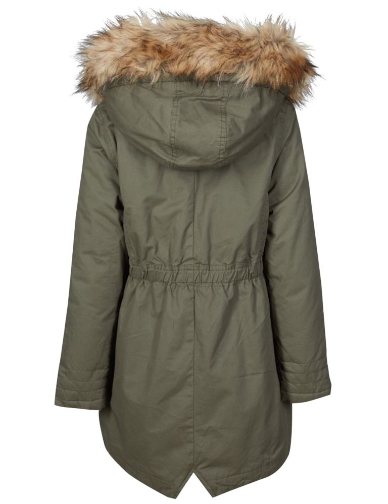 Pure Cotton Parka Coat (5-14 Years) 7 of 7