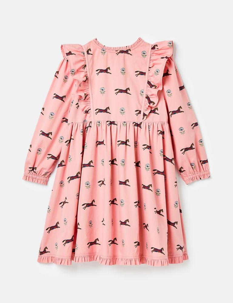 Pure Cotton Patterned Dress (4-12 Yrs) 2 of 5