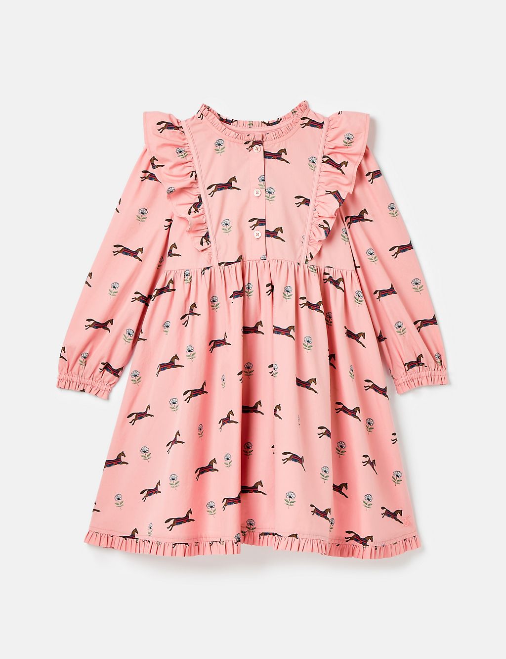 Pure Cotton Patterned Dress (4-12 Yrs) 3 of 5