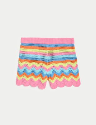 Pure Cotton Patterned Shorts (6-16 Yrs) Image 2 of 5