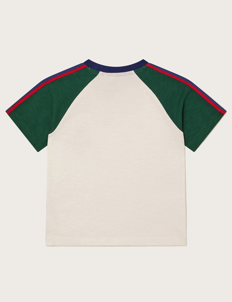 Pure Cotton Patterned T-Shirt (3-13 Yrs) 2 of 3