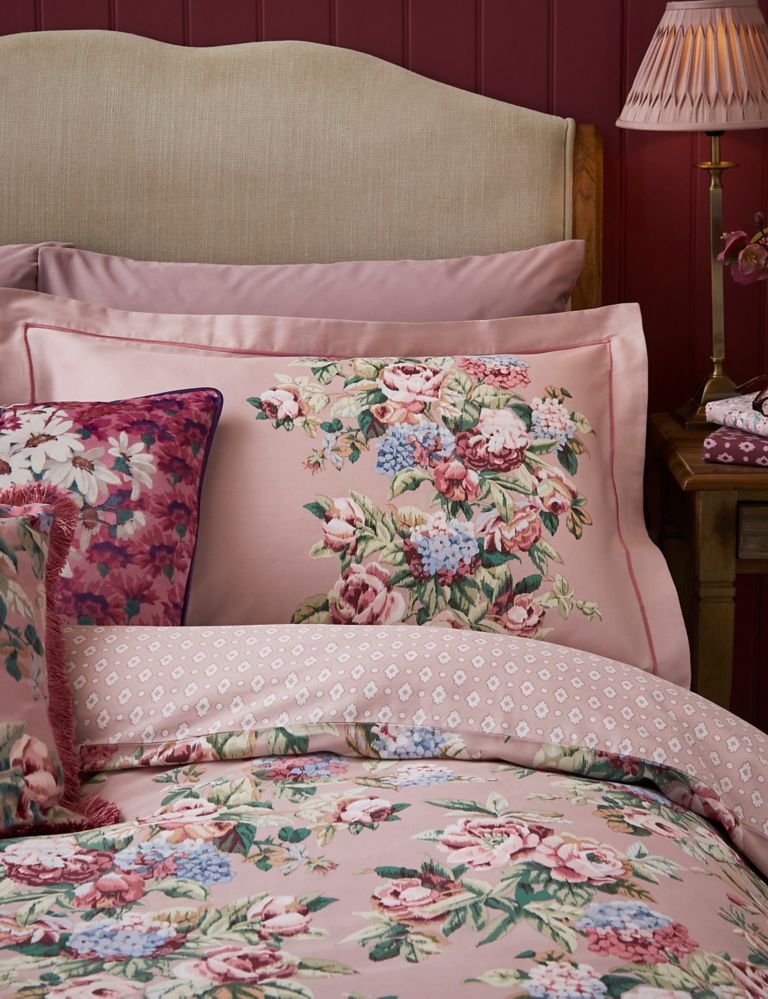 Laura Ashley Pink Velvet Reversible Comforter Set & Reviews