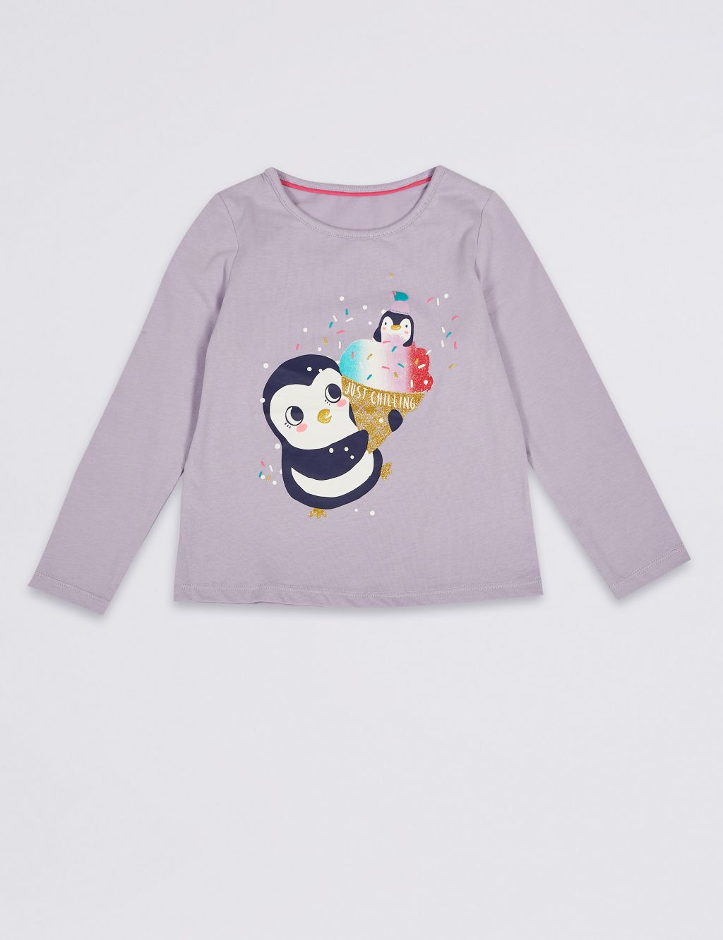 Pure Cotton Penguin Top (3 Months - 7 Years) 1 of 3