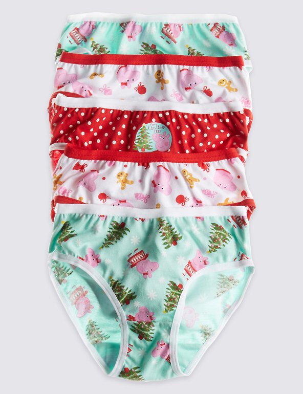 Pure Cotton Peppa Pig™ Assorted Briefs (18 Months - 7 Years) Image 1 of 2