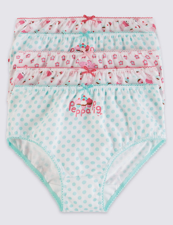 Pure Cotton Peppa Pig™ Briefs (1-12 Years) Image 1 of 1
