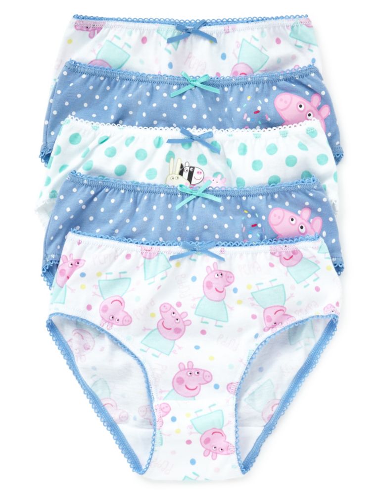 Pure Cotton Peppa Pig™ Briefs (1-7 Years) 1 of 1
