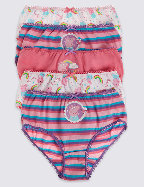 Pure Cotton Peppa Pig™ Briefs (1-7 years) Image 1 of 2