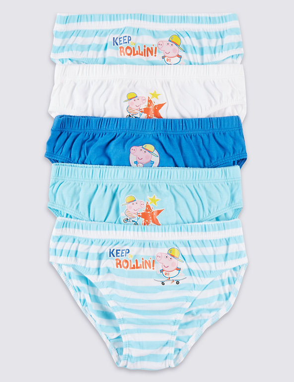 Pure Cotton Peppa Pig™ George Slips (1-8 Years) Image 1 of 1