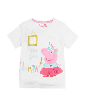 Pure Cotton Peppa Pig™ T-Shirt (1-7 Years) Image 2 of 3