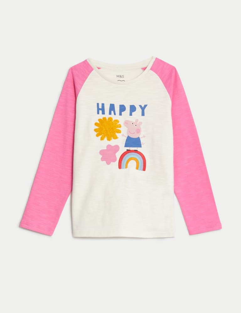 Pure Cotton Peppa Pig™ Top (2-8 Yrs) 2 of 5