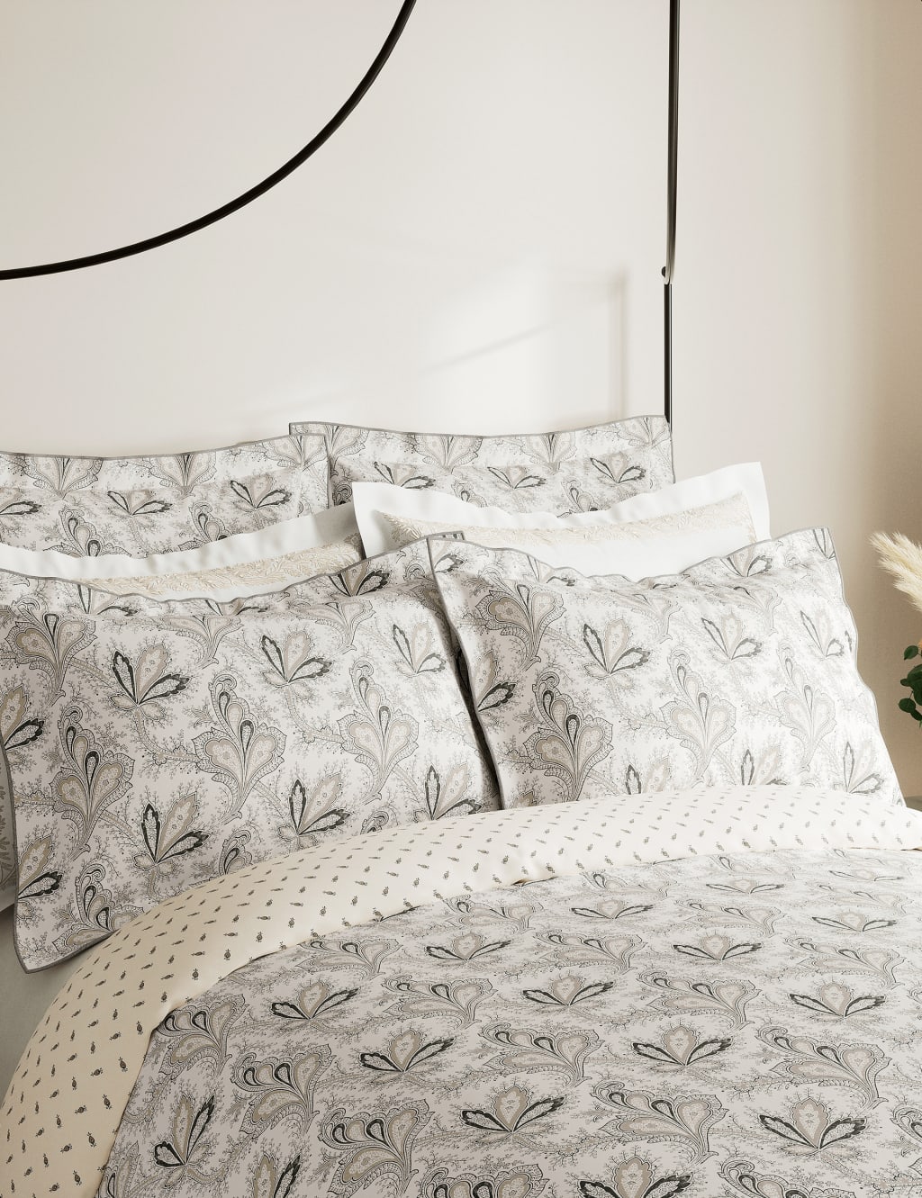 Pure Cotton Percale Aarya Oxford Pillowcase V&A M&S