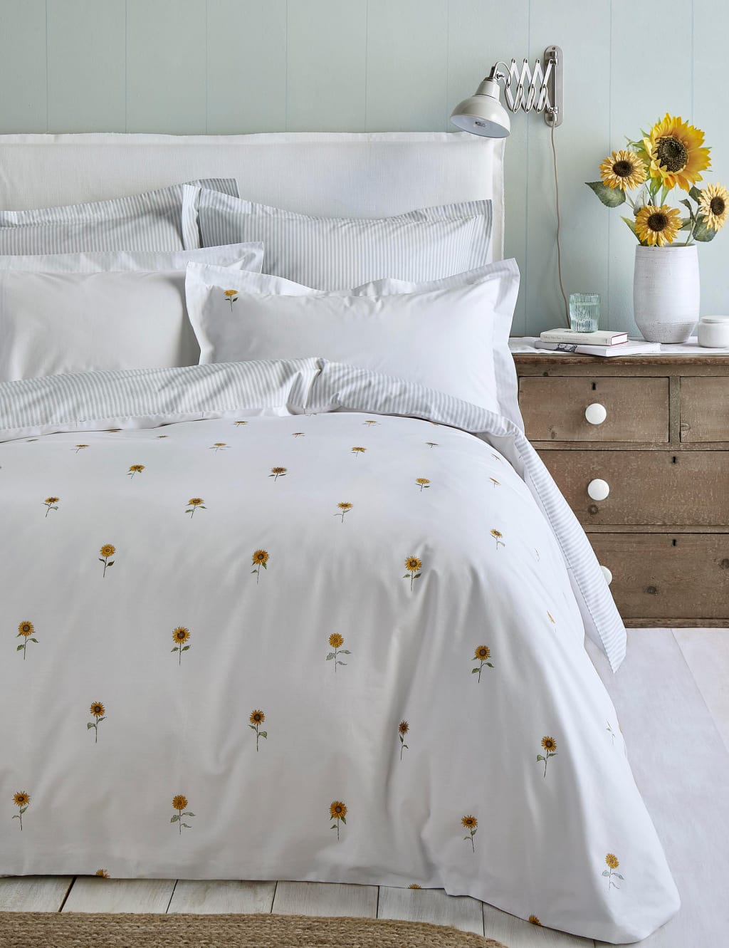 Pure Cotton Percale Sunflower Bedding Set Sophie Allport M&S