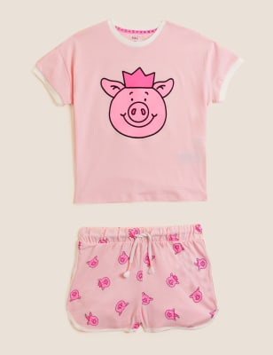 Pure Cotton Percy Pig™ Short Pyjama 