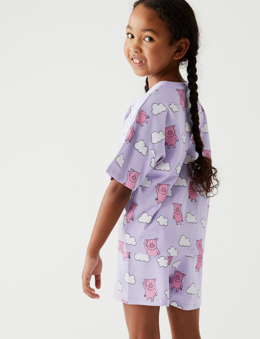 Pure Cotton Percy Pig™ Short Pyjama Set (2-16 Yrs) | Percy Pig™ | M&S