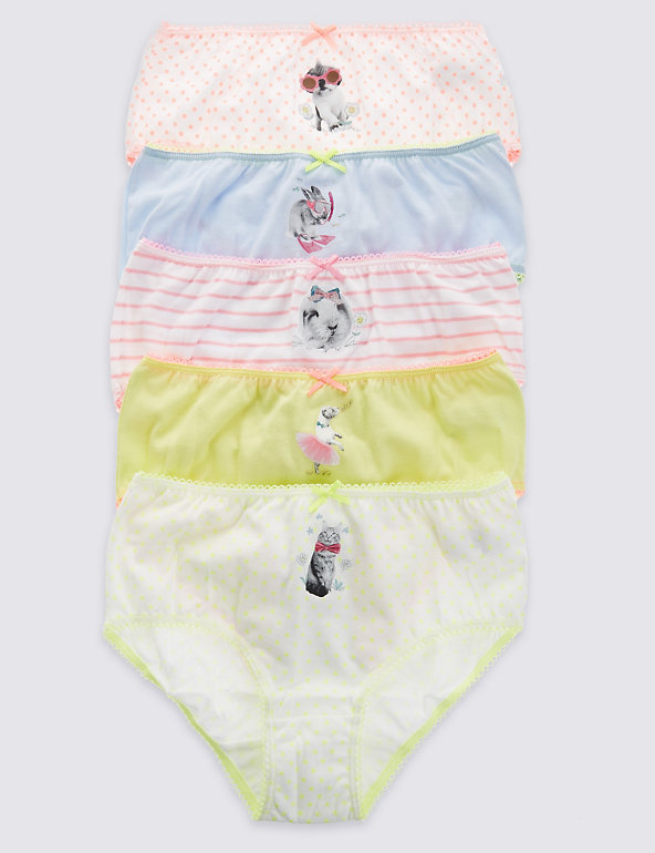 Pure Cotton Photographic Pet Print Briefs (1-12 Years) Image 1 of 2